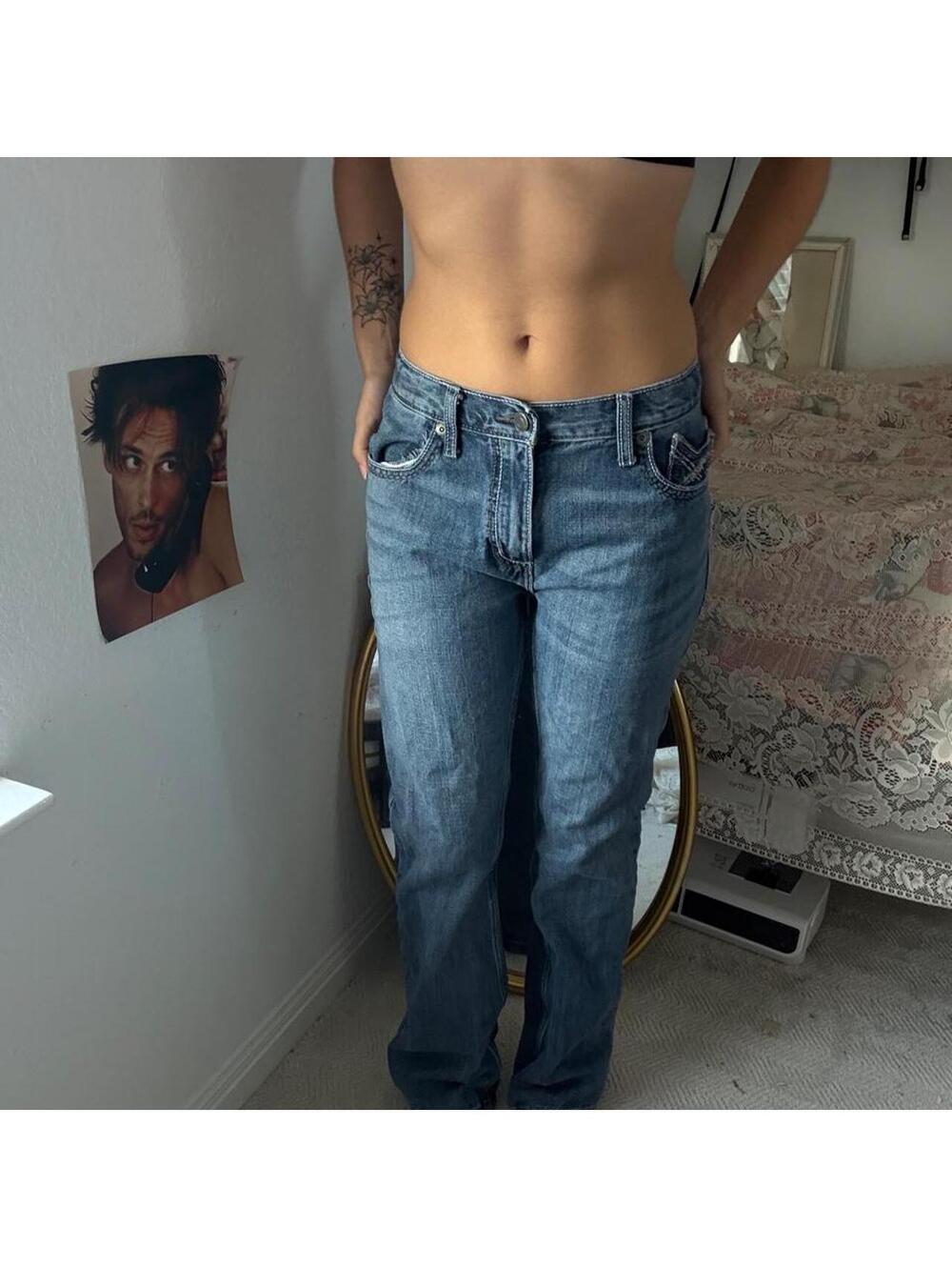 Vintage Wrangler 20X low rise blue jeans